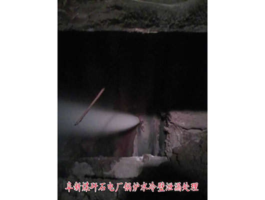 阜新煤矸石电厂锅炉水冷壁泄露处理
